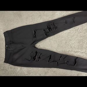 Deep grey slashed jeans. Size 13